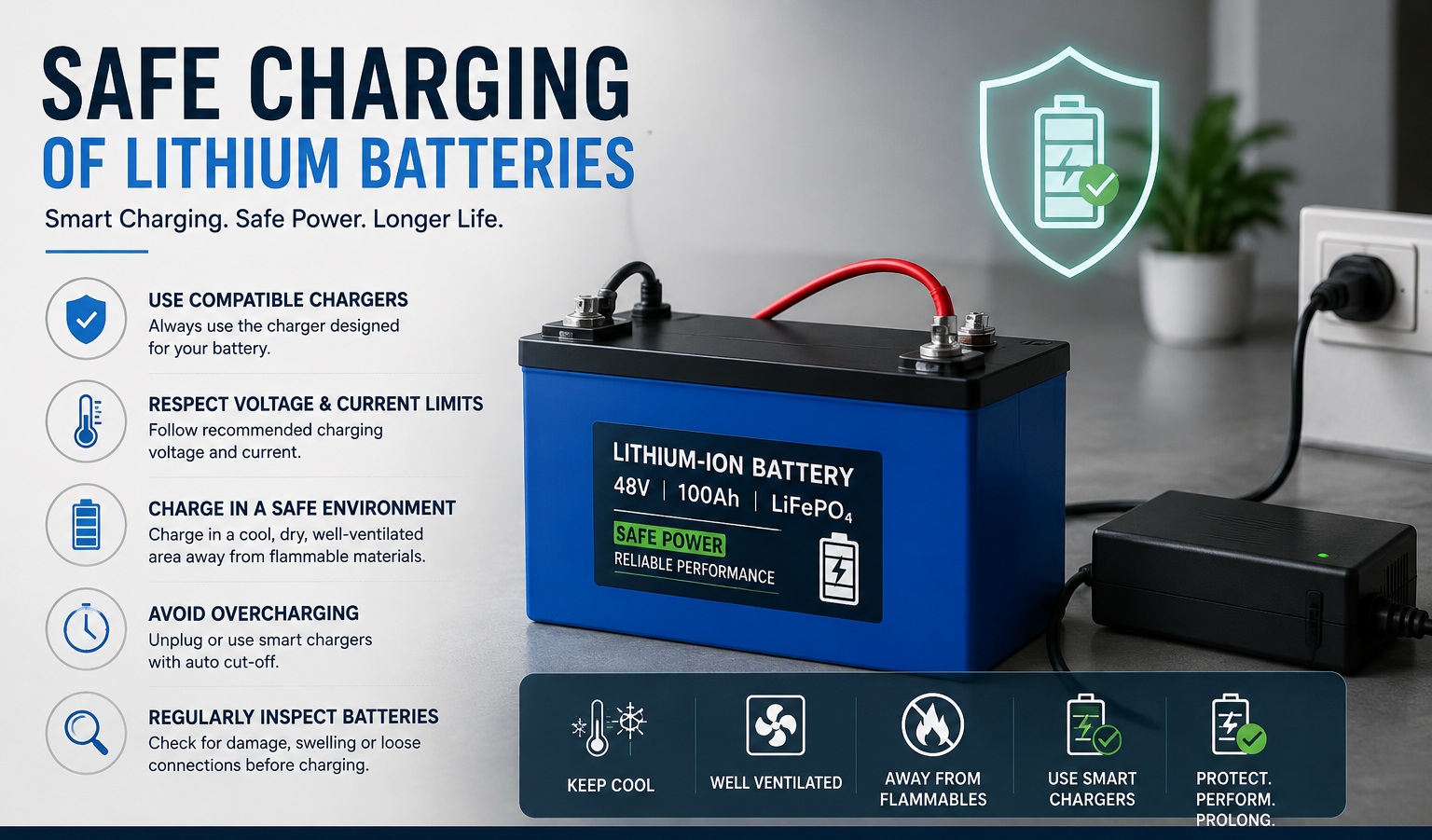 How to Charge Lithium Batteries Safely